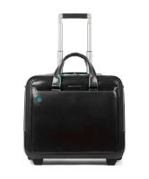 Купить Сумка на колесах Piquadro Blue Square, черная, 42x37x20 см, 25 л арт. BV5014B2/N