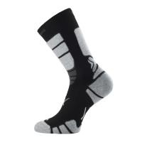 Носки Lasting ILR 908, coolmax+polyamide, черный с серыми вставками, размер XL, ILR908XL