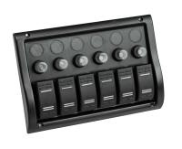 Купить Панель бортового питания 6 переключателей, индикация, автоматы арт. 10016-BK