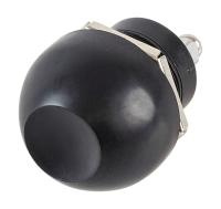 Купить Кнопка без фиксации 12 В 3А, OFF-(ON) 2P, D22 с резиновым колпачком арт. 30171