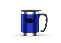 Кружка Biostal (0,35 литра) с крышкой, синяя