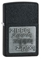 Зажигалка ZIPPO Classic с покрытием Black Crackle™, латунь/сталь, чёрная, матовая, 38x13x57 мм