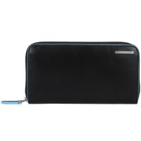Купить Кошелек женский Piquadro Blue Square, черный, 19x10x2,2 см арт. PD1515B2R/N