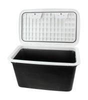 Ящик врезной с крышкой; замком и ключом; 355х600х320 мм