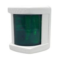 Огонь бортовой зеленый серии "Classic 12", белый корпус