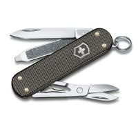 Купить Нож-брелок VICTORINOX Classic Alox LE 2022, 58 мм, 5 функций, алюминиевая рукоять, серый арт. 0.6221.L22