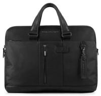 Купить Сумка Piquadro Brief 15,6'', черная, 41x30x10 см арт. CA3339BR/N
