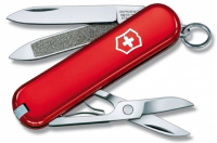Купить Нож-брелок VICTORINOX Classic, 58 мм, 7 функций, красный арт. 0.6203