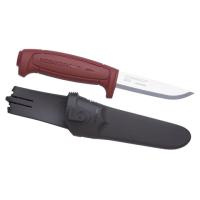 Нож Morakniv Basic углеродистая сталь, ножны, красный