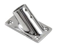 Основание стойки леера 7/8" (22;2 мм); 45 град; прямоугольное