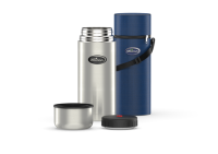 Термос для еды Biostal (1,2 литра) в чехле, стальной