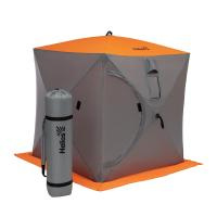 Палатка зимняя Куб 1,5х1,5 orange lumi/gray (HS-ISC-150OLG) Helios