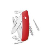 Купить Швейцарский нож SWIZA D07 Standard, 95 мм, 12 функций, красный арт. KNI.0110.1000