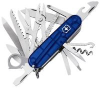 Купить Нож перочинный VICTORINOX Swiss Champ, 91 мм, 33 функции, полупрозрачный синий арт. 1.6795.T2