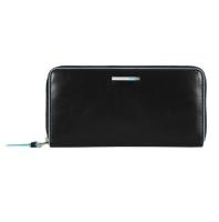 Купить Портмоне Piquadro Blue Square, черное, 12,5х9,5х2,5 см арт. PD3229B2/N