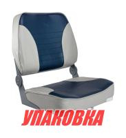 Купить Кресло XXL складное мягкое, серый/синий (упаковка из 2 шт.) арт. 1040691_pkg_2