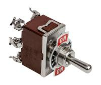 Купить Тумблер трехпозиционный (ON)-OFF-(ON) 12 В/15А 6P арт. MR46PB