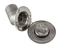 Горловина заливная для бензина, угловая, под шланг 38 мм