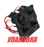 Купить Панель бортового питания 3 переключателя, разъем прикуривателя, индикация (упаковка из 24 шт.) арт. C91339LED_pkg_24