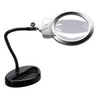 Купить Лупа настольная 2,25/5х, 107/25 мм, с подсветкой (15119-B) арт. 1076284