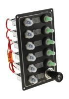 Панель бортового питания 5 переключателей; автоматы; прикуриватель