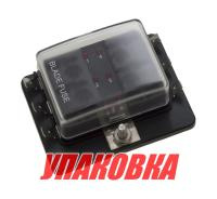 Блок на 6 предохранителей ATP/ATC/ATO с крышкой и индикацией исправности предохранителя (упаковка из 25 шт.)