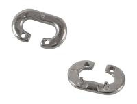 Звено цепи соединительное 6 мм; нержавеющее