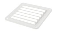 Решетка воздухозаборника 143х125х17 мм; белый