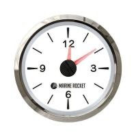 Купить Часы кварцевые, аналоговый белый циферблат, нержавеющий ободок, д. 52 мм, Marine Rocket арт. QCA0002WSMR