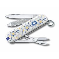 Нож-брелок VICTORINOX Classic "Alpine Edelweiss", 58 мм, 7 функций