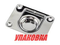 Купить Ручка палубная потайная 76х56х1 мм, нержавеющая, подпружиненная (упаковка из 50 шт.) арт. 11465_pkg_50