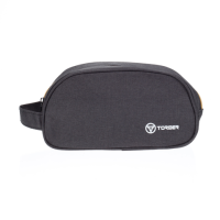 Купить Несессер Torber, чёрно-бежевый, 23х12х10 см арт. T056-BEI