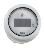 Указатель уровня топлива цифровой 4-20 мА; белый циферблат; белый ободок; д. 52 мм