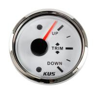 Трим-указатель; белый циферблат; нержавеющий ободок; д. 52 мм