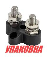 Клемма-штифт двойная, M8, черная (упаковка из 10 шт.)