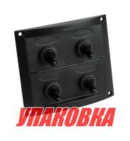Купить Панель бортового питания 4 переключателя, предохранители (упаковка из 2 шт.) арт. 10044-BK_pkg_2