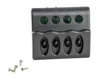 Купить Панель бортового питания 4 переключателя; индикация; предохранители арт. 10054-BK