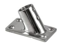 Основание стойки леера 7/8"(22;2 мм); 60 град; прямоугольное