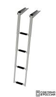Купить Трап телескопический складной узкий, 4 черных ступени (ширина 264 мм.) арт. 040162BT