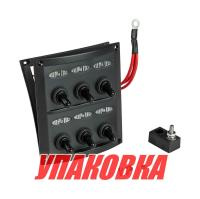 Купить Панель бортового питания 6 переключателей, предохранители, индикация (упаковка из 6 шт.) арт. 10064-D_pkg_6