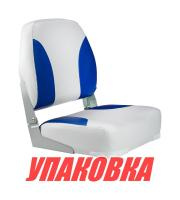 Кресло мягкое складное Classic, обивка винил, цвет серый/синий, Marine Rocket (упаковка из 10 шт.)