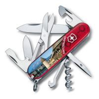 Купить Нож Victorinox Climber Luzern, 91 мм, 14 функций, полупрозрачный красный (подар. упак.) арт. 1.3703.TE1