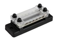 Купить Колодка распределительная электромонтажная с защитной крышкой, 2 планки по 6 контактов арт. MR336DC