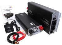 Инвертор с зарядным устройством MobileComfort S2012-BC, чистый синус, 2000Вт, 12В