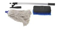 Комплект разборный багор, щетка, швабра с ручкой 90-180 см