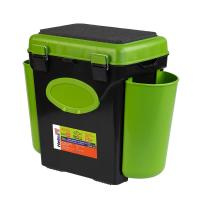 Ящик зимний FishBox односекционный (10л) зеленый Helios