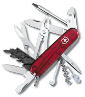 Нож перочинный VICTORINOX CyberTool M, 91 мм, 32 функции, полупрозрачный красный