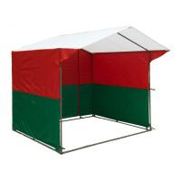 Купить Палатка торговая Митек Домик 3.0х1.9 (бело-красно-зеленый) арт. 1079066