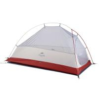 Купить Палатка Naturehike Сloud up 1 NH18T010-T одноместная  с ковриком , серо-красная, 6927595730522 арт. 6927595730522
