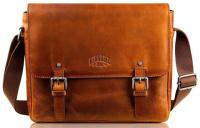 Сумка Klondike Digger Joe, цвета коньяк, 28x32x8 см